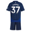Maglia Manchester United Mainoo 37 Bambino Trasferta Divisa 2024-25